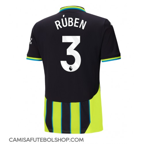 Camisa de time de futebol Manchester City Ruben Dias #3 Replicas 2º Equipamento 2024-25 Manga Curta